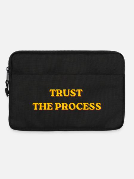Trust The Process Motivational Retro Typografie - Laptoptasche 13" - Schwarz