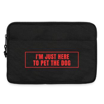 Chemise de caresse pour chiens - Sacoche pour ordinateur portable 13 pouces - noir - Devant