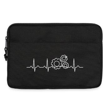 Ingenieur Heartbeat Ingenieurgeschenk - Laptoptasche 13" - Schwarz - Vorne
