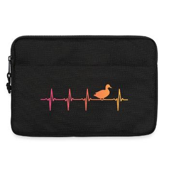 Canard Sunset battement de canards - Sacoche pour ordinateur portable 13 pouces - noir - Devant