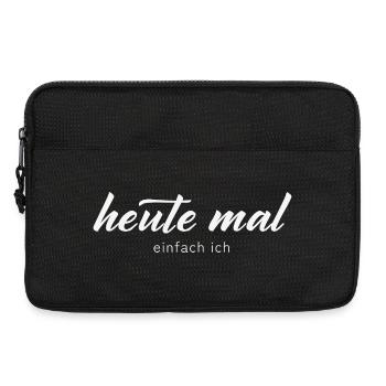 heute mal einfach ich - Laptoptasche 13" - Schwarz - Vorne