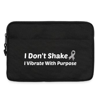 Ich zittere nicht, ich vibriere vor Zielstrebigkeit, Parkinson - Laptoptasche 13" - Schwarz - Vorne