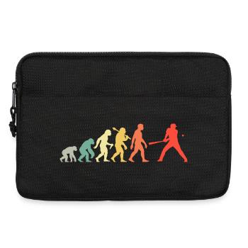Baseball Evolution Baseballspieler Batter Retro - Laptoptasche 13" - Schwarz - Vorne