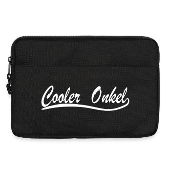 Cooler Onkel weiss - Laptoptasche 13" - Schwarz - Vorne