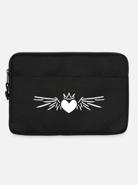 Herz Engel - Laptoptasche 13" - Schwarz