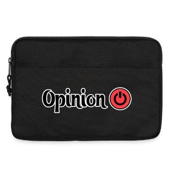 Conception du bouton d’alimentation Opinion - Sacoche pour ordinateur portable 13 pouces - noir - Devant