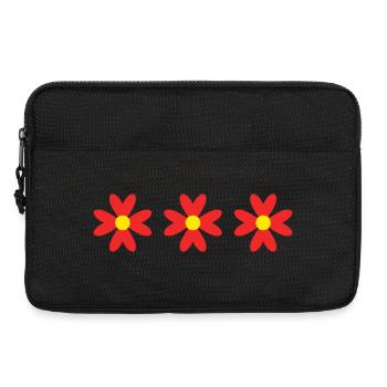 FLEUR. FLOWER. NATURE. ECOLOGIE. ANNIVERSAIRE - Sacoche pour ordinateur portable 13 pouces - noir - Devant