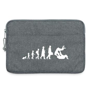 Évolution du judo - Sacoche pour ordinateur portable 13 pouces - gris chiné - Devant