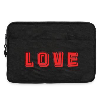 HERZ. HERZ. VALENTINSTAG. LIEBE. LIEBE. PAAR. - Laptoptasche 13" - Schwarz - Vorne