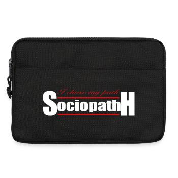 Soziopath - Laptoptasche 13" - Schwarz - Vorne
