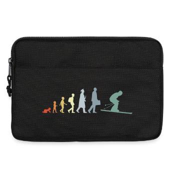 Évolution du ski - Sacoche pour ordinateur portable 13 pouces - noir - Devant