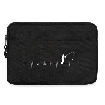 Heartline Fisherman Silhouette - Laptop bag 13" - black - Front