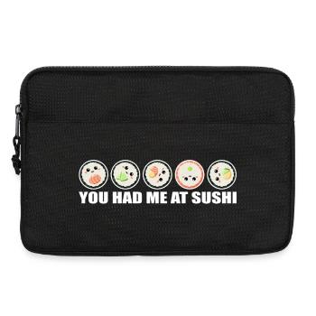 Sushi Rolls Vous m’avez eu chez Sushi Spruch lustig - Sacoche pour ordinateur portable 13 pouces - noir - Devant