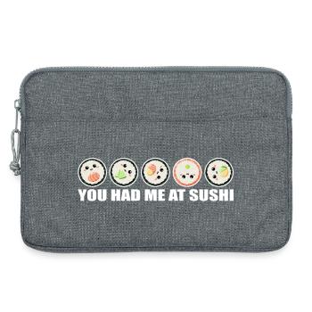 Sushi Rolls Vous m’avez eu chez Sushi Spruch lustig - Sacoche pour ordinateur portable 13 pouces - gris chiné - Devant