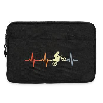 Heart Line Motocross Riders - Sacoche pour ordinateur portable 13 pouces - noir - Devant
