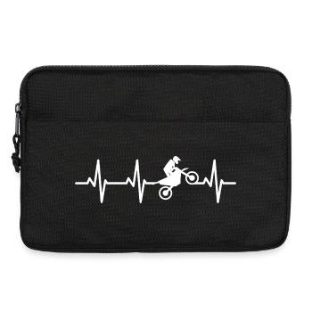 Cardiogram Motocross - Laptop bag 13" - black - Front