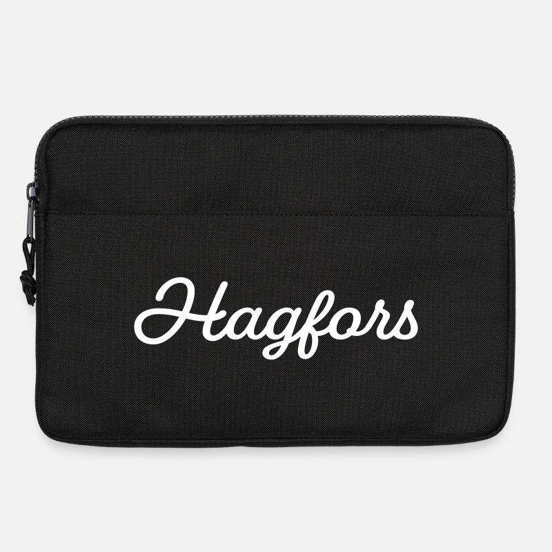 Hagfors weiß - Laptoptasche 13" - Schwarz