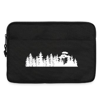 Forest Landscape Silhouettes Design - Laptop bag 13" - black - Front