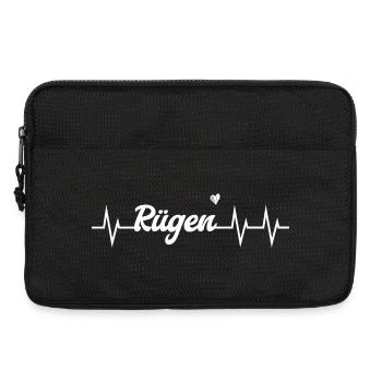 Heartbeat Rügen - Laptoptasche 13" - Schwarz - Vorne