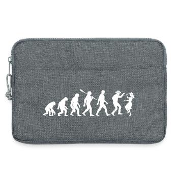 Vintage Evolution - Line Dance - Geschenk - Laptoptasche 13" - Grau meliert - Vorne
