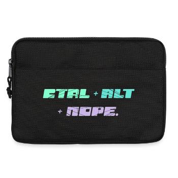 CTRL ALT NOPE - IT Motiv - Laptoptasche 13" - Schwarz - Vorne
