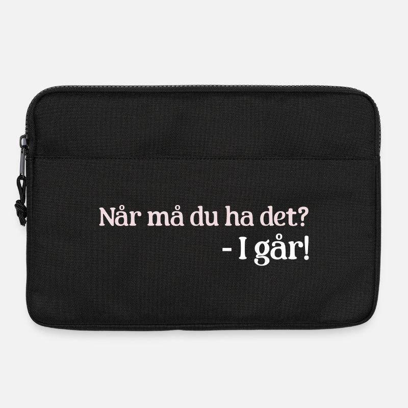 Gestern - Laptoptasche 13" - Schwarz