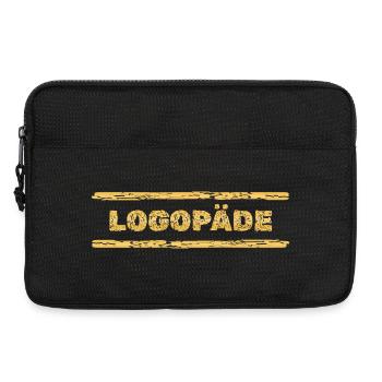 Gift for speech therapist - Laptop bag 13" - black - Front
