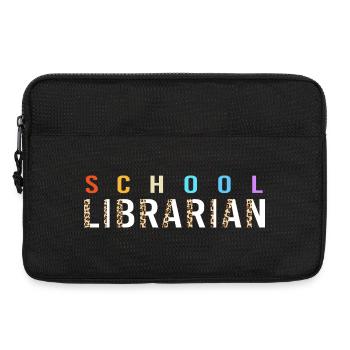 Leseratte Bibliothek Lesen - Laptoptasche 13" - Schwarz - Vorne