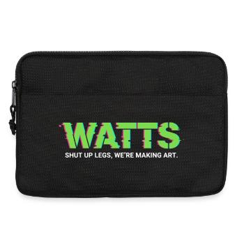 WATTS Neon Pop Art T-Shirt - Laptoptasche 13" - Schwarz - Vorne