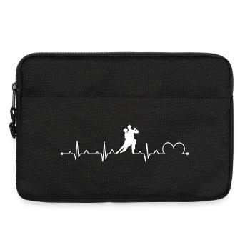 Salsa-Tanz Herzschlag Puls Retro-Design - Laptoptasche 13" - Schwarz - Vorne