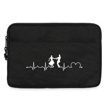 Foxtrot Dance Herzschlag EKG Ballroom-Kunst - Laptoptasche 13" - Schwarz - Vorne