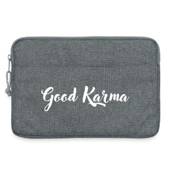 Good_Karma - Laptop bag 13" - heather grey - Front