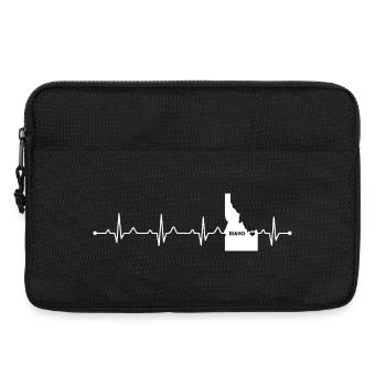Idaho State Heart Outline Gem State Pride - Laptop bag 13" - black - Front