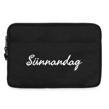 Samstag plattdeutscher Wochentag Sünnadag - Laptoptasche 13" - Schwarz - Vorne