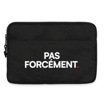 Pas forcément - Sacoche pour ordinateur portable 13 pouces - noir - Devant