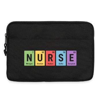 Couleurs des éléments de conception du bloc d’infirmières - Sacoche pour ordinateur portable 13 pouces - noir - Devant