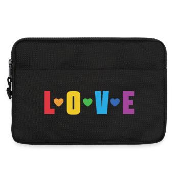 LGBT-Pride-Monat – Liebe ist Liebe - Laptoptasche 13" - Schwarz - Vorne