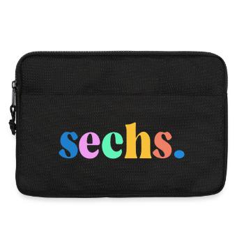 6. Geburtstag Geschenk Sechs - Laptoptasche 13" - Schwarz - Vorne
