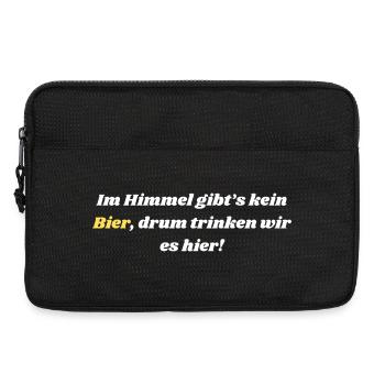 There's no beer in heaven - Laptop bag 13" - black - Front