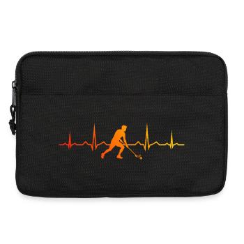 Die Floorballspieler und Floorball passen zusammen - Laptoptasche 13" - Schwarz - Vorne