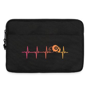 8 Ball Billiards Sunset Heartbeat - Laptop bag 13" - black - Front