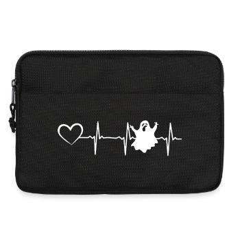 Halloween Ghost Halloween Heartbeat Heart Ghost - Laptoptasche 13" - Schwarz - Vorne