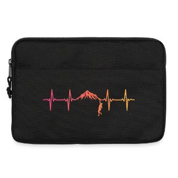 Kletternder Sunset Heartbeat Climber - Laptoptasche 13" - Schwarz - Vorne