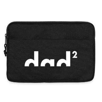 Dad hoch zwei | Vater | Vatertag - Laptoptasche 13" - Schwarz - Vorne