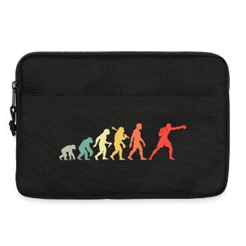 Retro Boxen Evolution Grafik Männer Jungs Boxsport - Laptoptasche 13" - Schwarz - Vorne