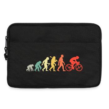 Radfahren Evolution Für Radfahrer Retro Radsport - Laptoptasche 13" - Schwarz - Vorne