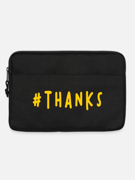 VIELEN DANK. DANKE. VIELEN DANK. JAHRESTAG. GEBURT. - Laptoptasche 13" - Schwarz