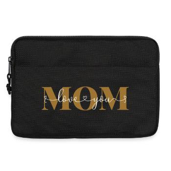 Love you Mom Liebeserklärung Mutter Liebe Mama - Laptoptasche 13" - Schwarz - Vorne