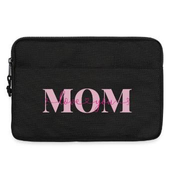 Love you Mom Liebeserklärung Mutter Liebe Mama - Laptoptasche 13" - Schwarz - Vorne