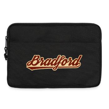 Bradford Vintage Script Logo - Laptoptasche 13" - Schwarz - Vorne